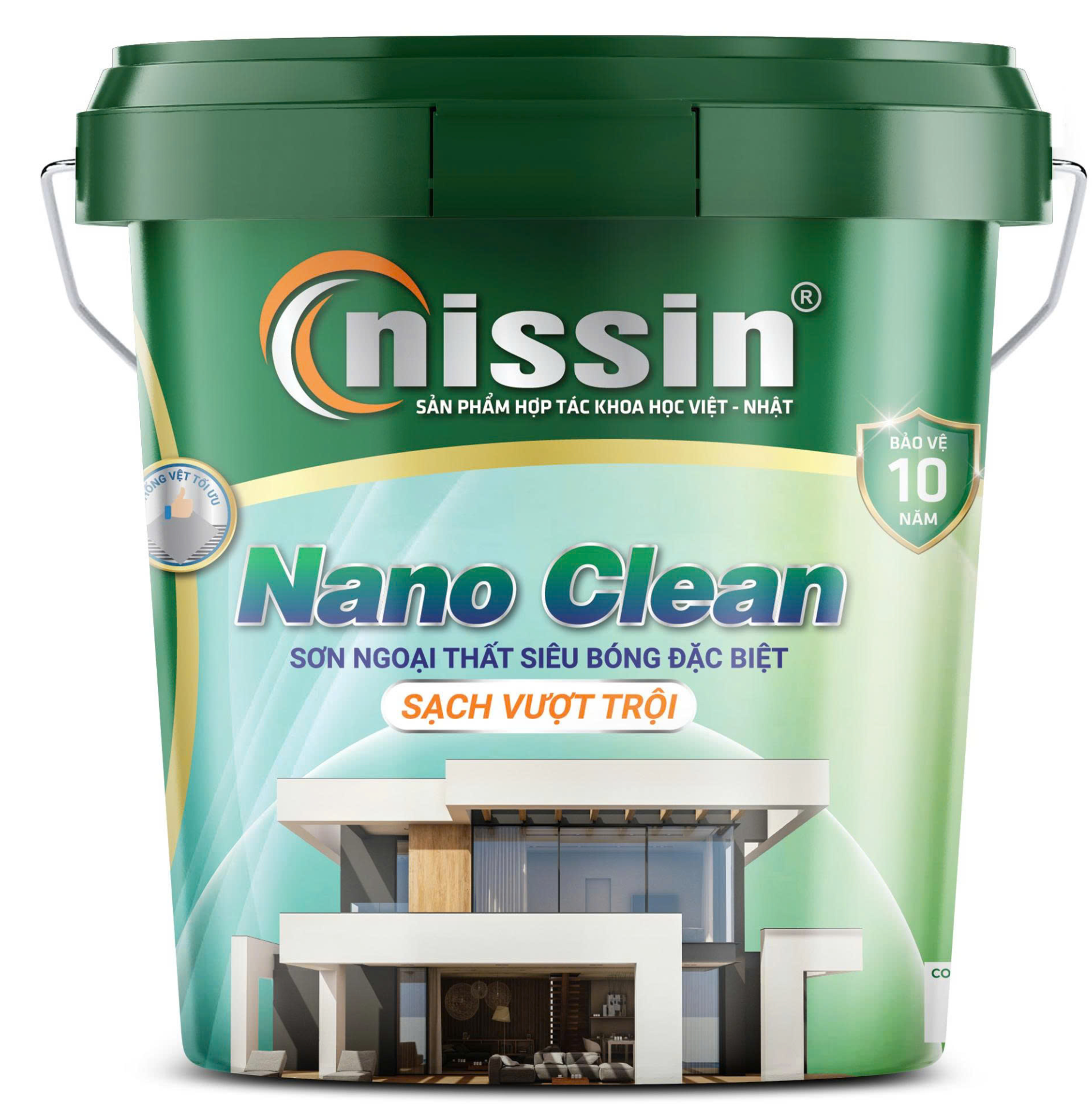 Sơn Siêu bóng ngoại thất đặc biệt sạch vượt trội NANO CLEAN